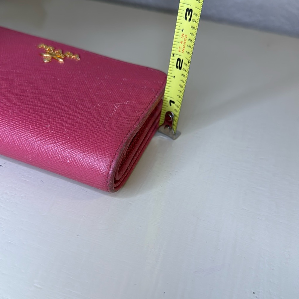 PRADA - Saffiano Leather Bifold Wallet - Pink - 62A - Picture 16 of 16